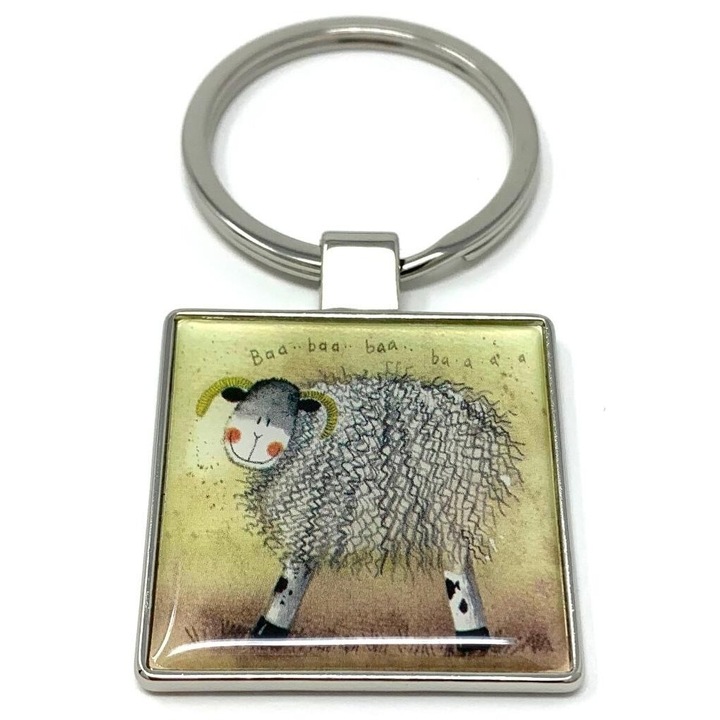 Breloc pentru chei, Alex Clark, Owca Brian, metalic, 94x63mm