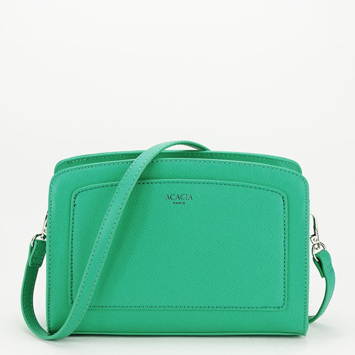 Geanta casual Acacia Paris G-24122 14, Verde, 16x22x8