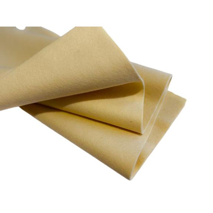 Fetru/pasla din lana 100%, moale 1.2mm, 50*80cm - alb natural