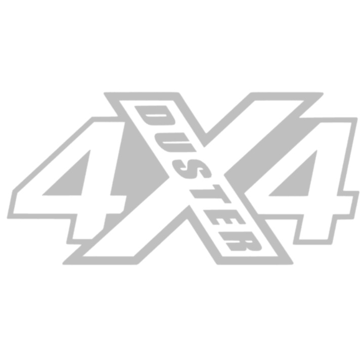 Sticker 4x4 Duster, gri, 15cm