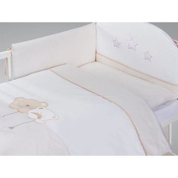 Lenjerie Patut Copii Star Dream H185, Klups Bej inchis Lenjerie Patut Copii Star Dream H185, Klups Bej inchis