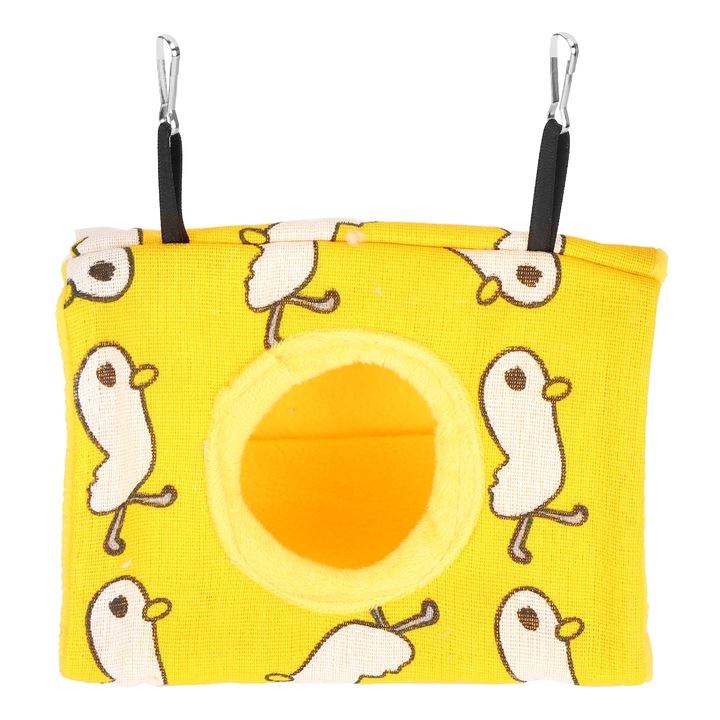 Hamac pentru papagali, Cozevdnt, material canva si flanel, multicolor, 30x45cm