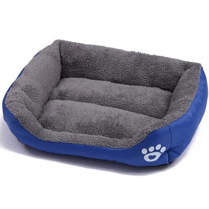 Легло Капинката за кучета и котки с лапичка, Tъмно син, 103/79 см, XXL