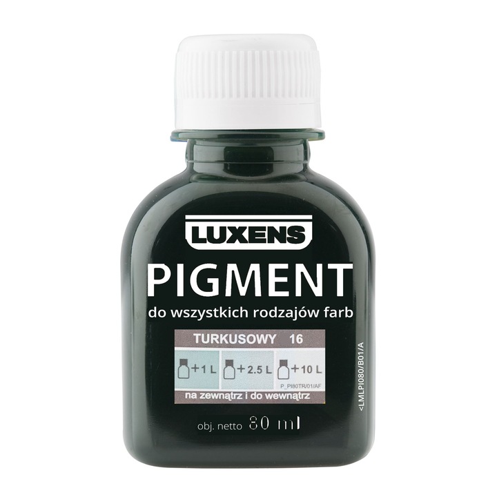 Pigment Luxens turcoaz 16, 80 ml, interior/exterior