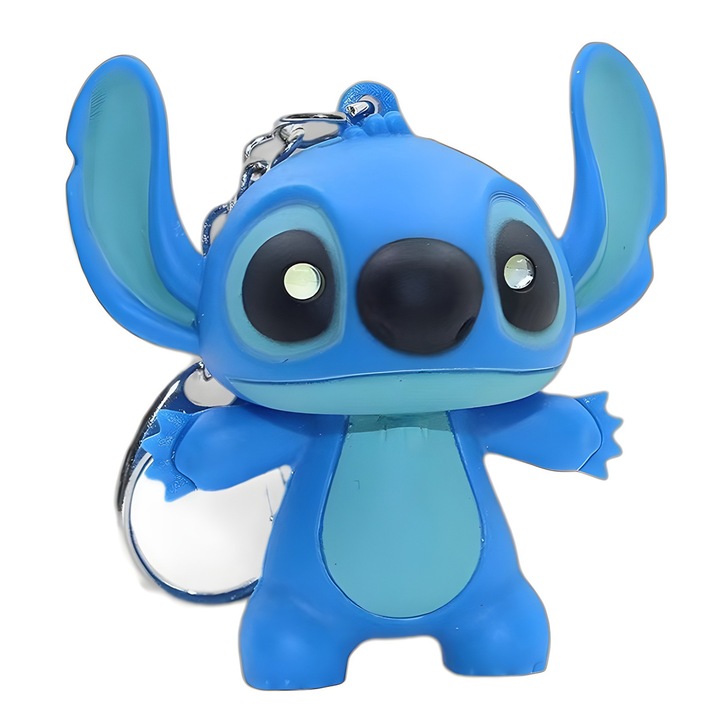 Ключодържател със Стич, Enforose, унисекс дизайн, устойчив материал, син