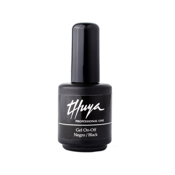 Oja cu gel, Thuya Professional GEL On-Off, NEGRU, 14 ml