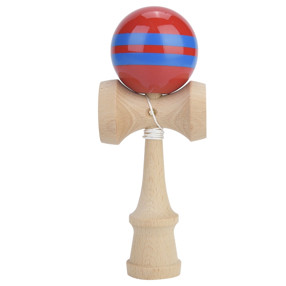 Kendama, Cozevdnt, jucarie traditionala japoneza, 18cm, lemn - eMAG.ro
