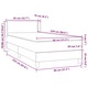 Pat box spring cu saltea vidaXL, negru, 80x220 cm, catifea, 39.25 Kg 3318053