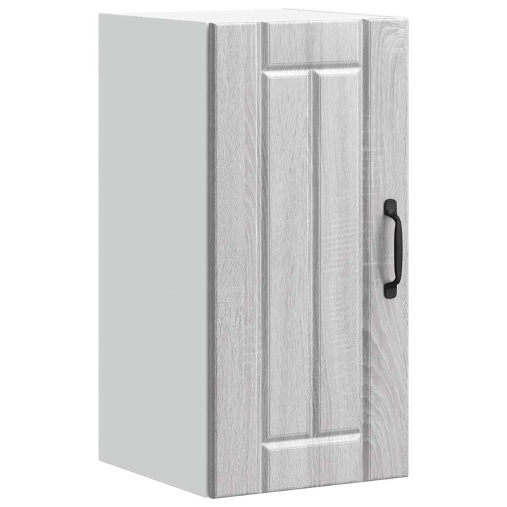 Dulap de bucatarie "Lucca" vidaXL, din lemn prelucrat, Sonoma gri, 8.95 kg