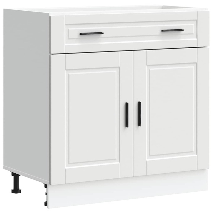 Dulap de baza de bucatarie „Porto” vidaXL, din lemn prelucrat, alb, 27.7 kg