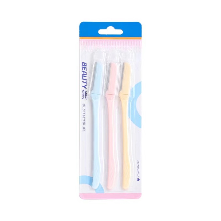 Set 3 lame trimmer pentru fata, EJANBO, multifunctional, multicolor