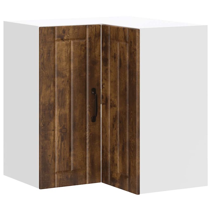 Кухненски стенен ъглов шкаф Lucca vidaXL, опушен дъб, инженерно дърво, 19.25 kg