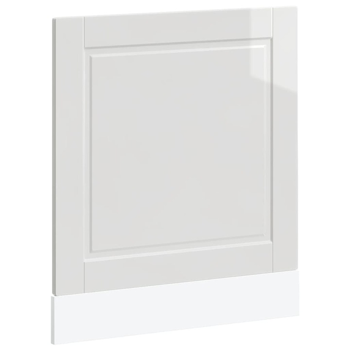 Panou pentru masina de spalat vase vidaXL, alb lucios, lemn prelucrat, 4.75 kg