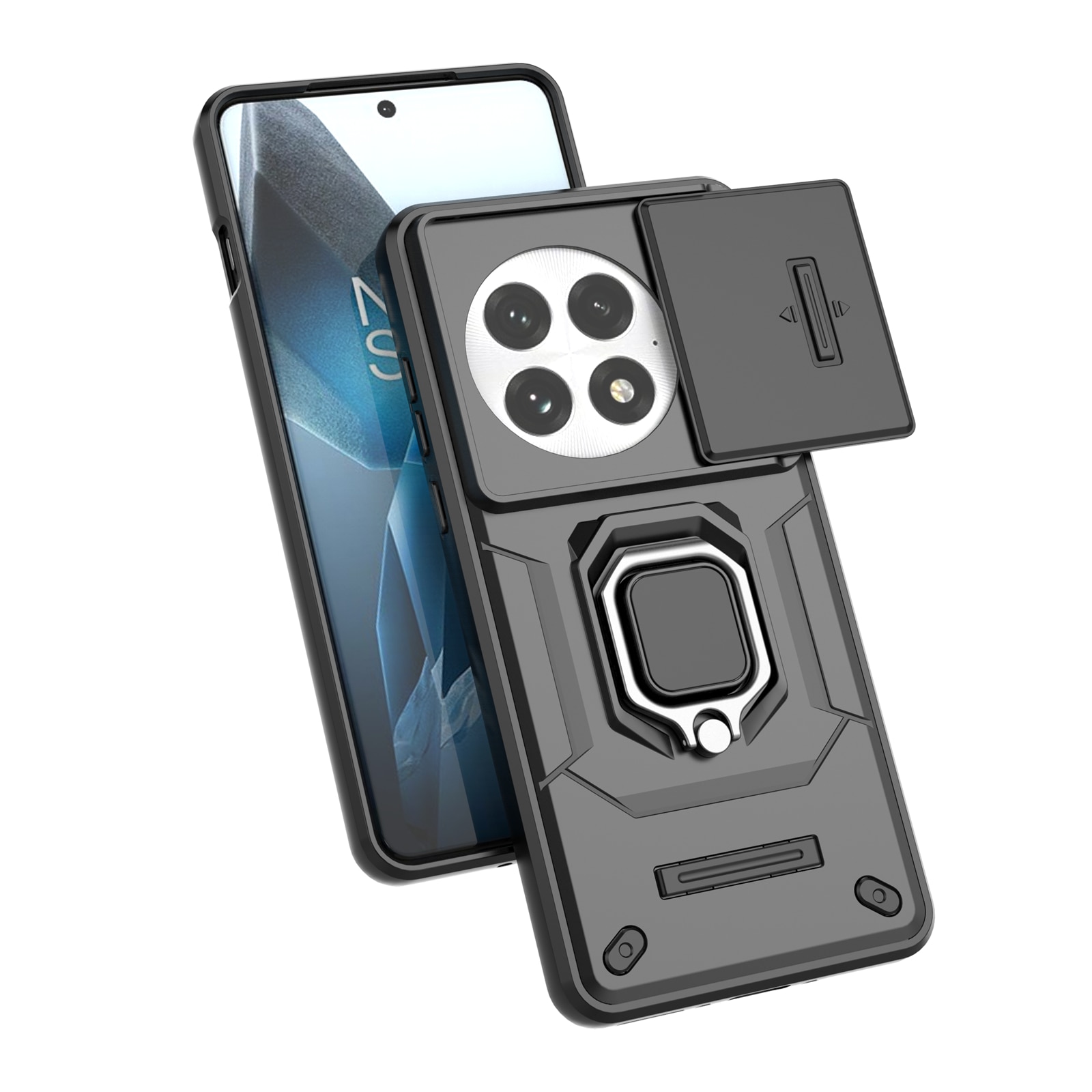 Husa de telefon mobil Armura rezistenta la socuri compatibila cu OnePlus 13 cu protectie a camerei, Albastru