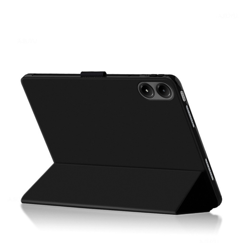 Husa protectie tableta pentru Xiaomi, pentru Redmi Pad Pro, Suport functie de somn, design magnetic triunghiular, piele de inalta calitate, ultra-subtire, suport, anti-picatura, Negru