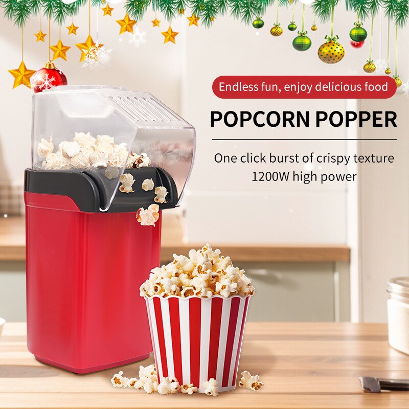 Aparat pentru popcorn, Puepoul, 1200 W, 1 l, 3 minute preparare, Fara ...