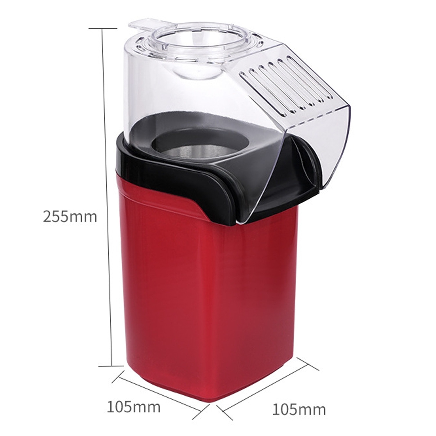 Aparat pentru popcorn, Puepoul, 1200 W, 1 l, 3 minute preparare, Fara ...