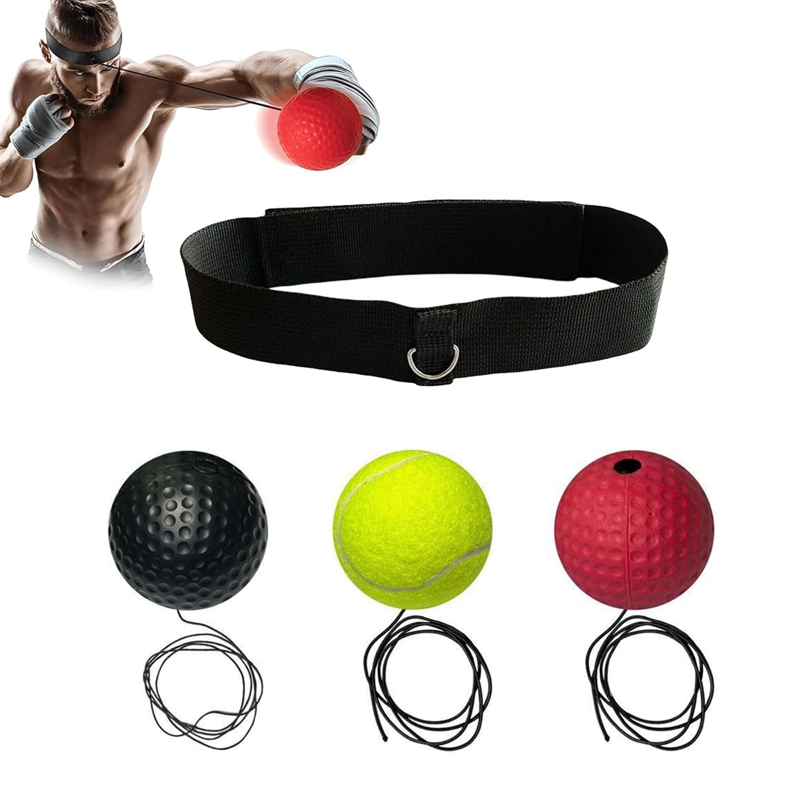 Minge de box pentru viteza, PU, multicolor, 180x20cm, Set - eMAG.ro
