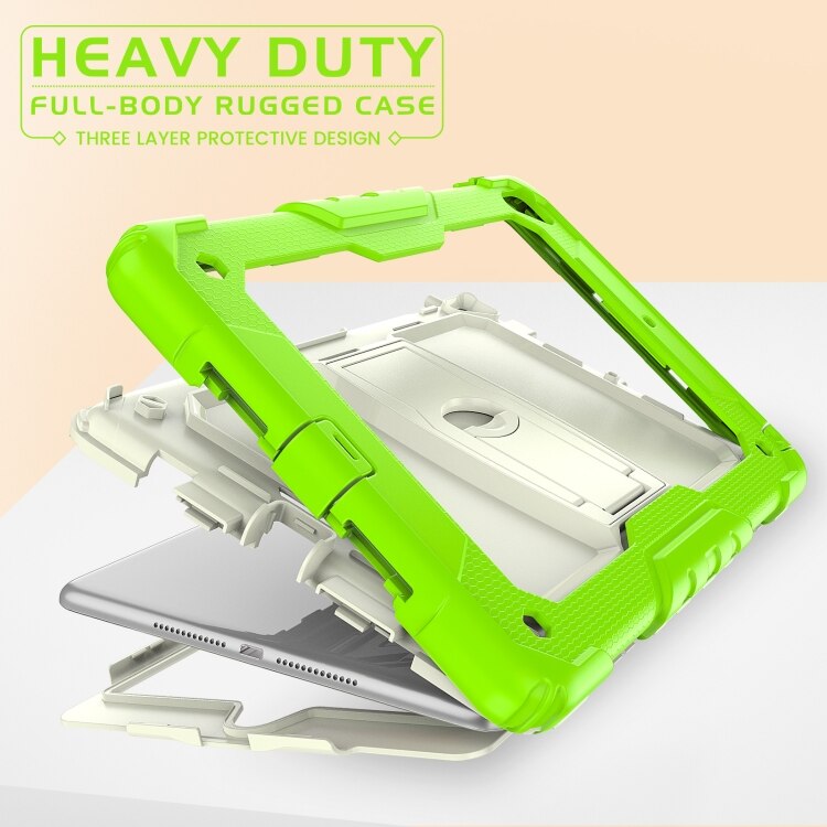 Etui pentru iPad 10.2, verde, material PU, cu suport reglabil