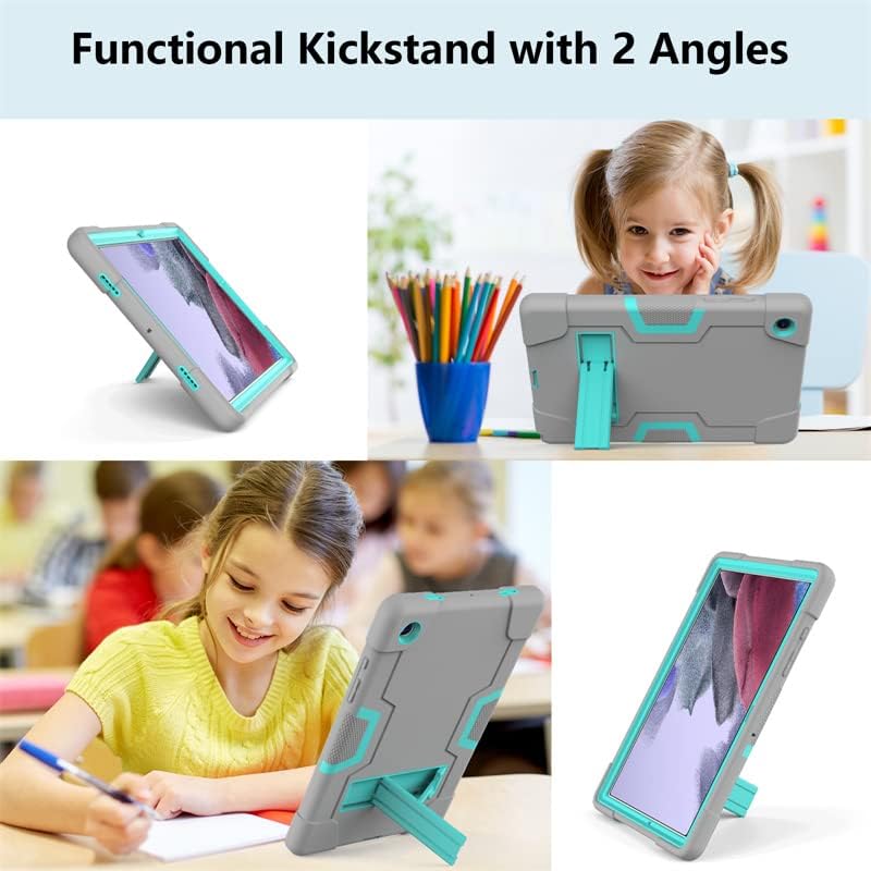 Etui pentru tableta Samsung Galaxy Tab A 8.0 2019, gri, cu suport rotativ 360, dimensiuni 20x15x1cm