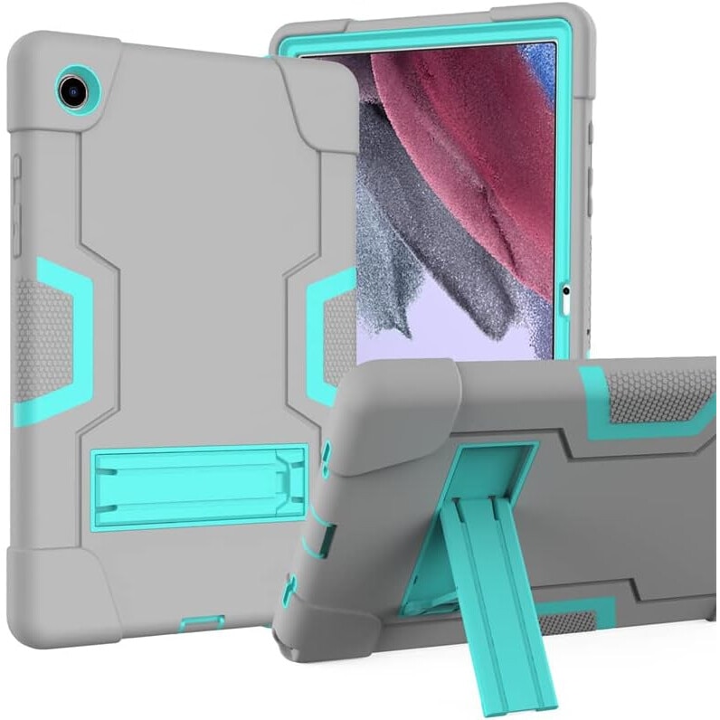 Etui pentru tableta Samsung Galaxy Tab A 8.0 2019, gri, cu suport rotativ 360, dimensiuni 20x15x1cm