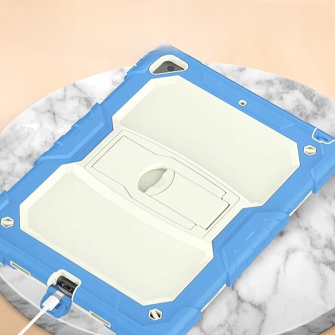 Etui Pancerne pentru iPad Air 3/Pro 10.5", Niebieski, cu Stojak Rotativ 360, Dimensiuni 10.5"