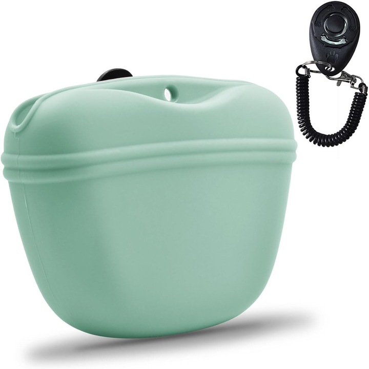 Geanta Dresaj pentru Caini Cozevdnt cu Inchidere Magnetica - Sac Portabil Snacks Antrenament Agility & Plimbare in Parc (Material Impermeabil)