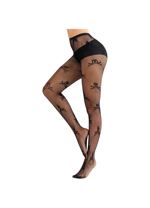 Ciorapi dama, dantela, negru, 40 DEN, marime S-L INTL