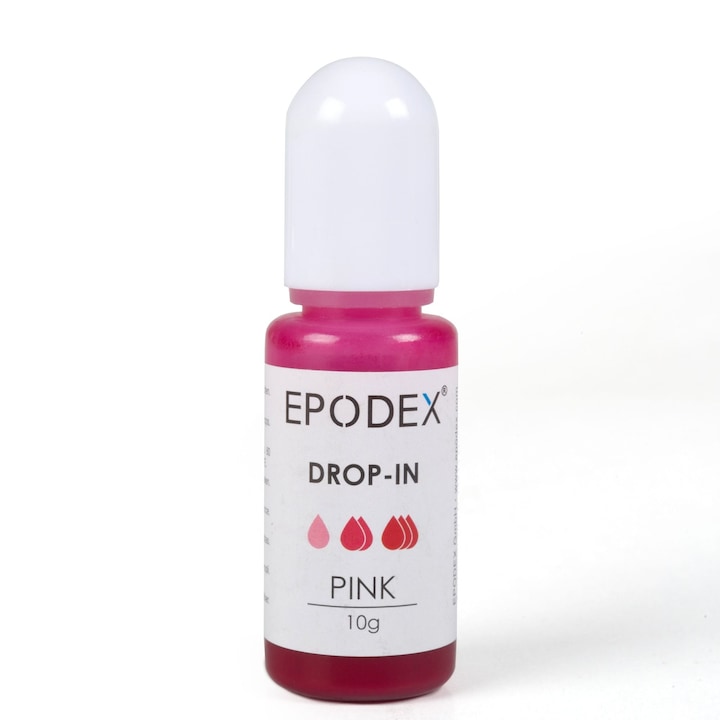 Pigment concentrat pentru rasina epoxidica Epodex, pink transparent, 10 gr