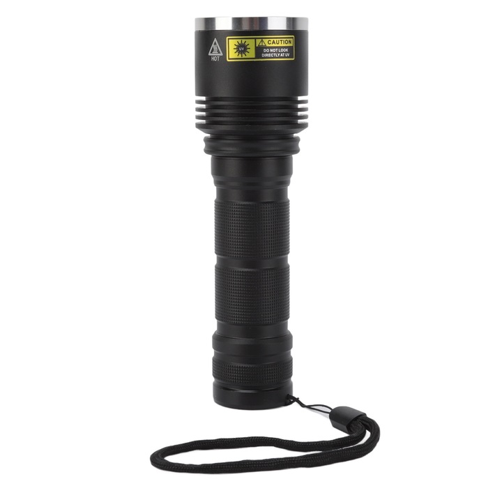 Lanterna UV 15W, 365nm, cu filtru optic negru, pentru detectarea urinei de animale, utilizare profesionala