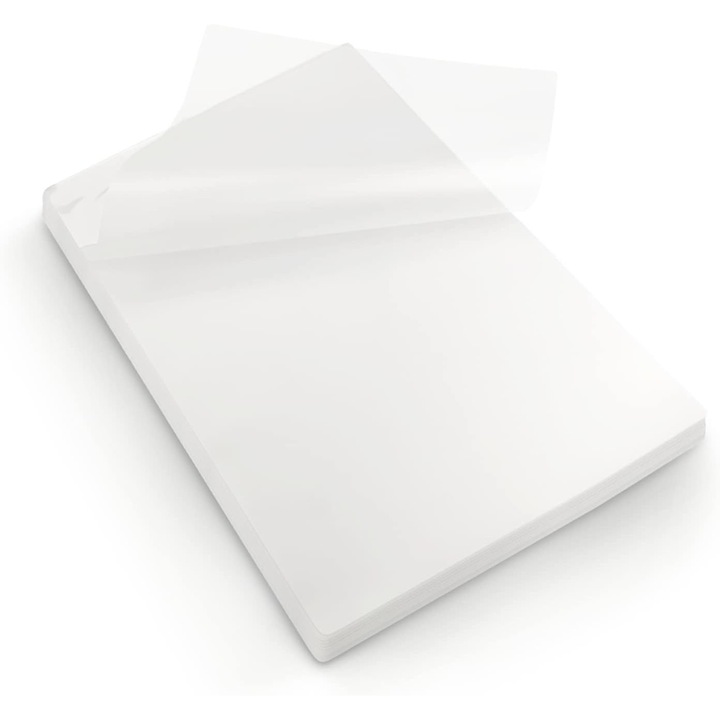 100 bucati pungi de laminare din A3, Netuno, 303x426 mm, Fata-verso folie lucioasa antistatica, Grosime 80 mic, Pungi de laminare, Pungi de laminare la cald, Pungi de laminare, Pungi de film transparent