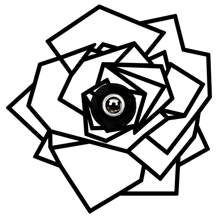 Аплика 596-А Черно