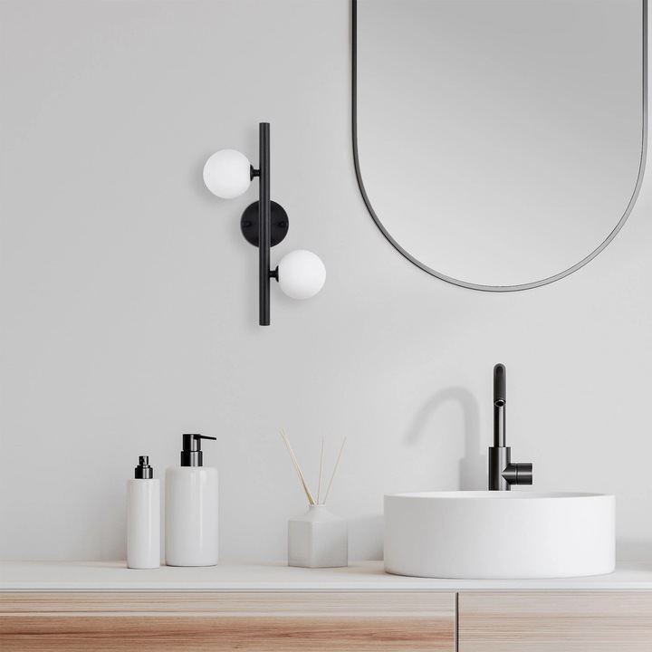 Domino fali lámpa 11038 fehér / sárgaréz