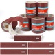 Set smirghel SHALL, 5 role, 9.3mm x 5m, 60-240 granulatie, pentru metal si toate suprafetele