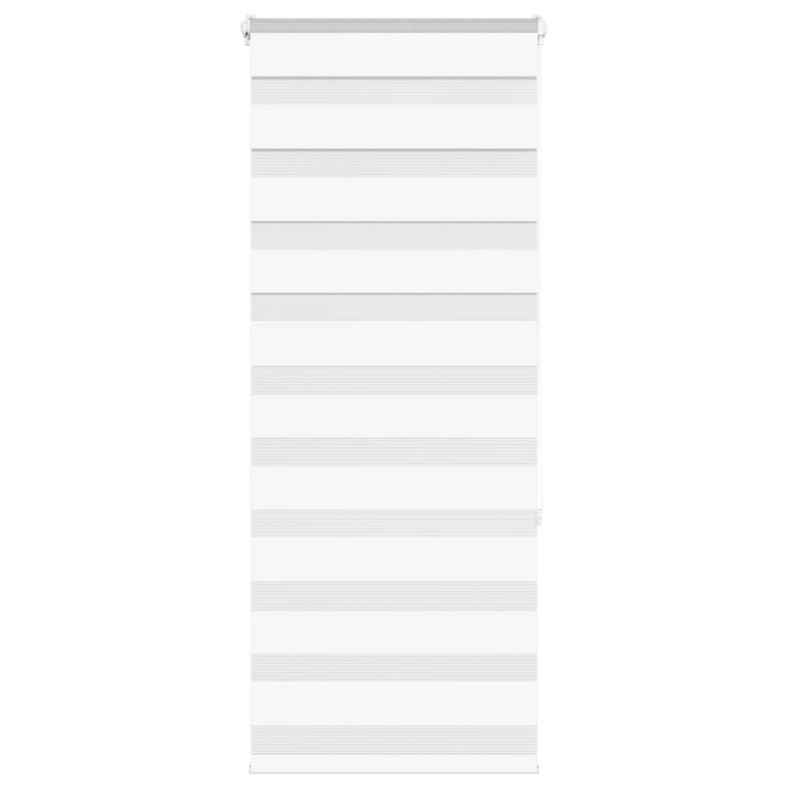 Jaluzea tip zebra vidaXL, alb, latime tesatura 60,9 cm, poliester, 0.47 Kg 4014748