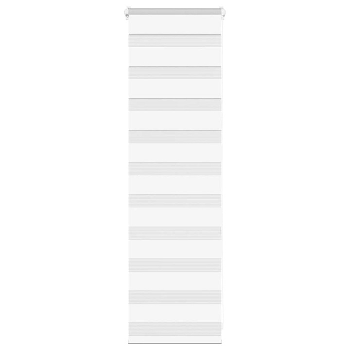 Зеброва щора vidaXL, бял, 50x100 см, ширина на плата 45,9 cm, полиестер, 0.35 Kg