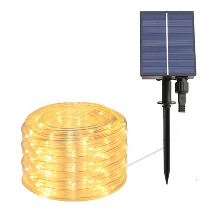 Sistem iluminare solar LED, Cozevdnt, 7m, 50 lumini - eMAG.ro