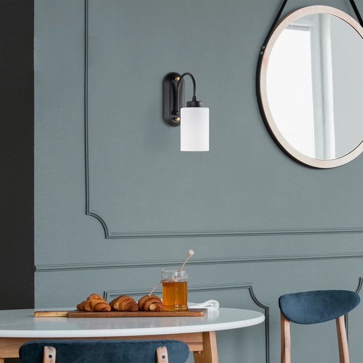 Стенна лампа Hemikilo 13161 Бяла / Месинг