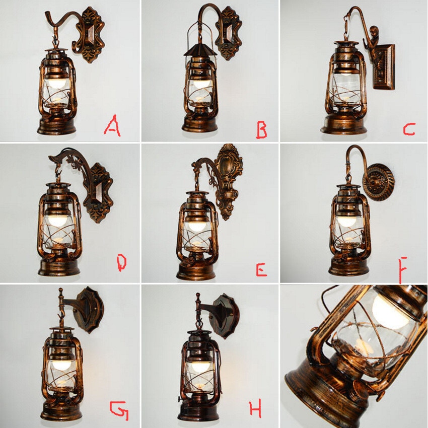 Aplica retro industriala Cozevdnt, LED, design din fier