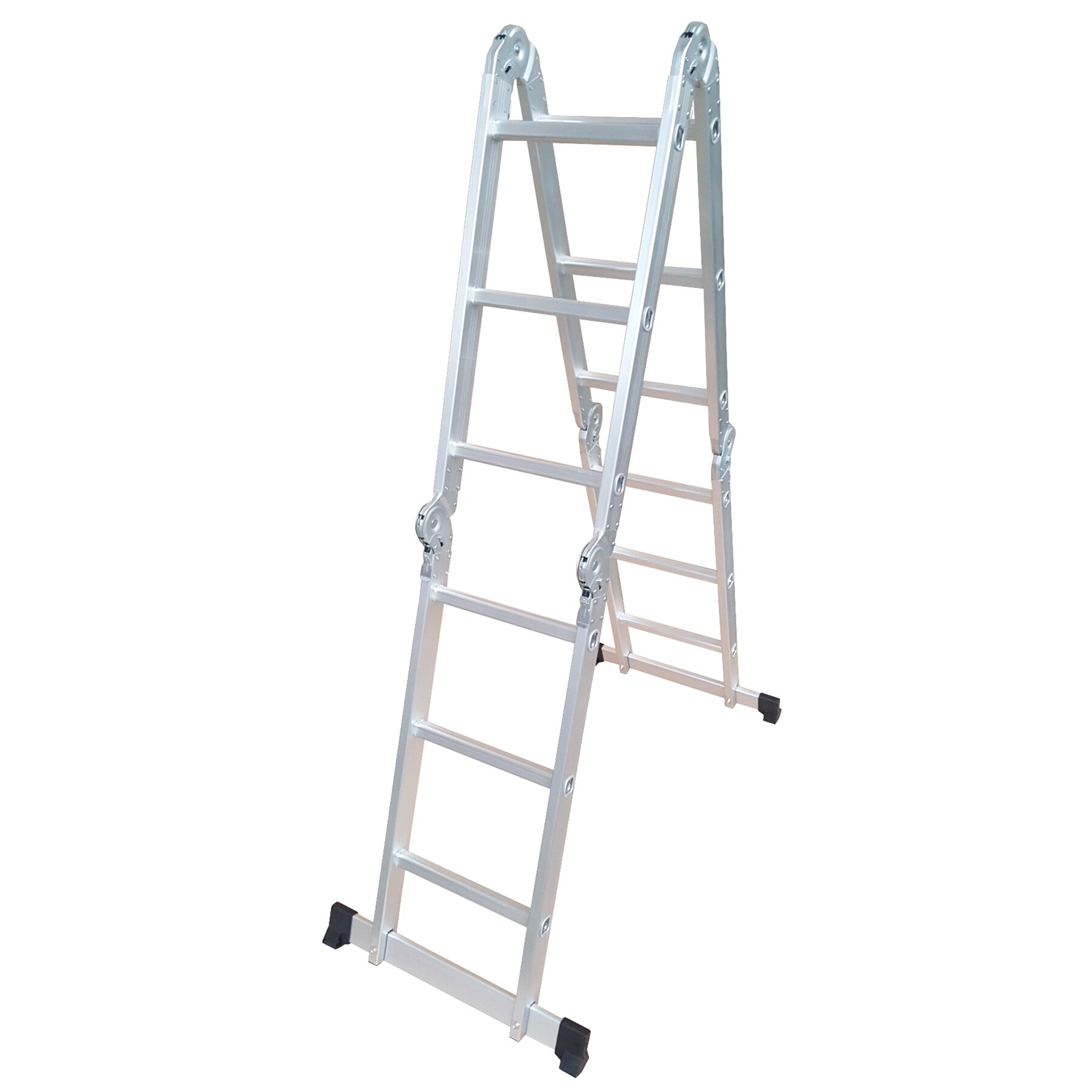 Scara aluminiu telescopica Pirola, 4+3 trepte, H-max 360cm