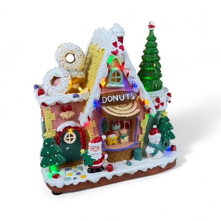 Интерактивна фигурка "Коледен град #10" 3xAA, USB, 8 песни