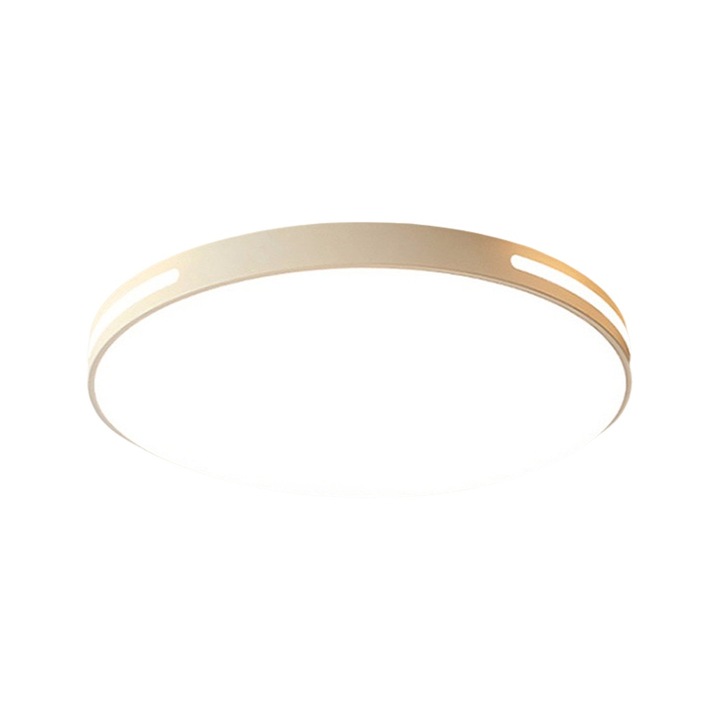 Обикновена кръгла LED таванна лампа, светлина за спалня и хол, атмосферна светлина, таванна лампа, три устойчиви лампи за коридор