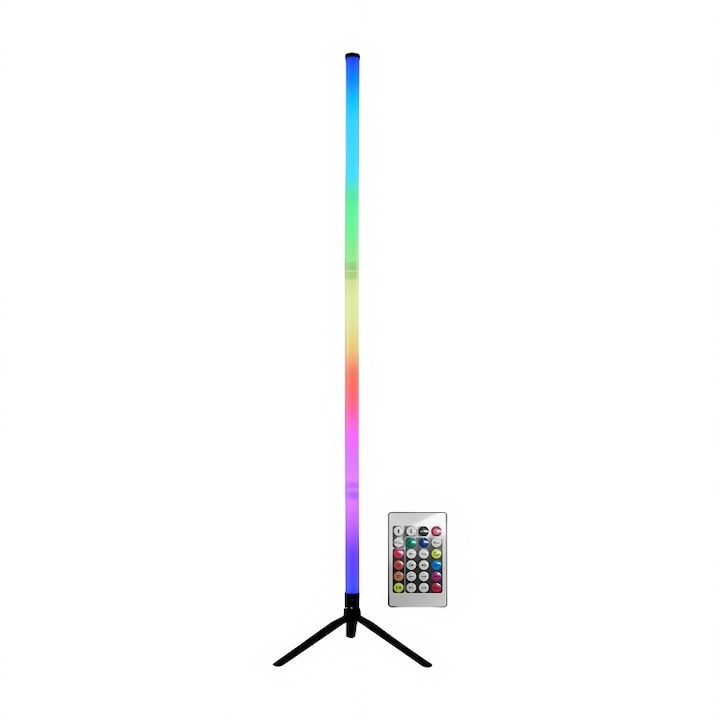 Интелигентна LED светлина за филми, игри, RGB, околна светлина, звукова синхронизация, Bluetooth, дистанционно управление и специално приложение, USB връзка, 103 cm