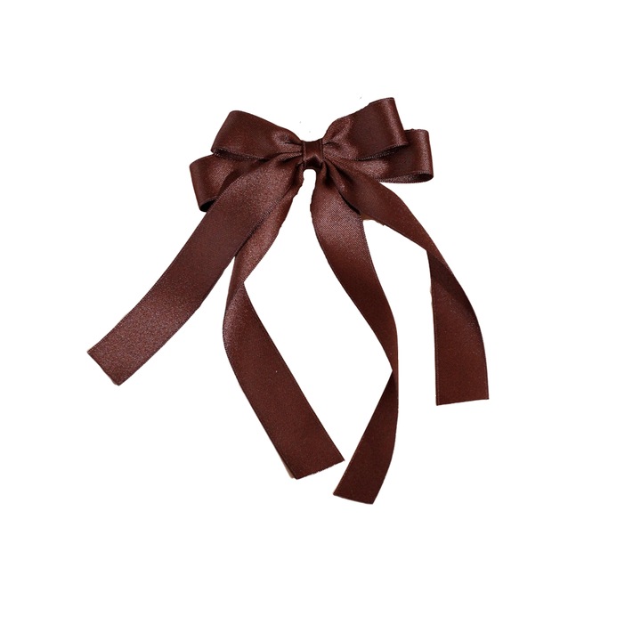 Funda de par maro din satin, accesoriu elegant si versatil - Fixare sigura pentru coafuri rafinate, ideala pentru orice ocazie