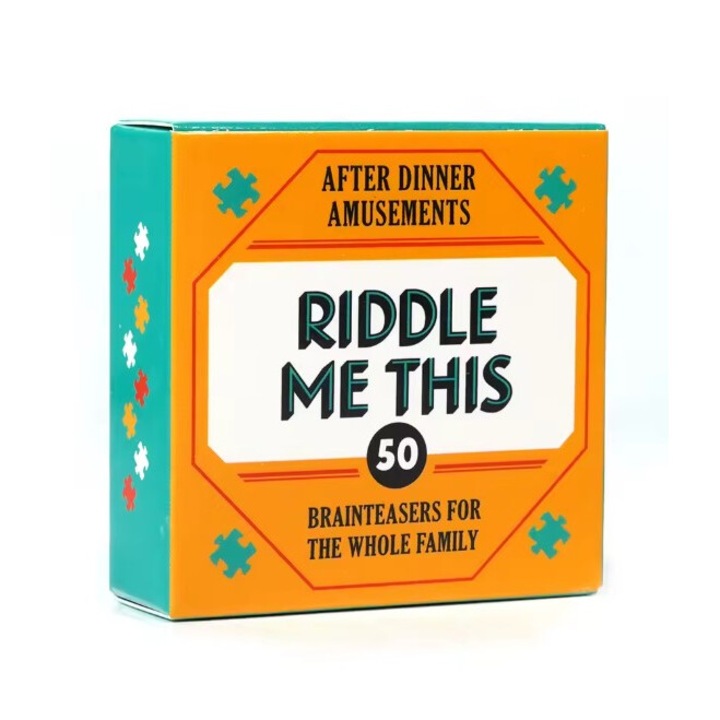 Joc de societate pentru adulti, EVNC, After Dinner Amusements, model Riddle me this