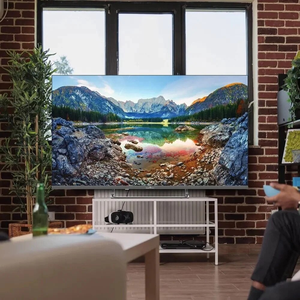 Televizor SmartTech QLED 43QG02V, 108 cm, Smart Google, 4K Ultra HD, Clasa F