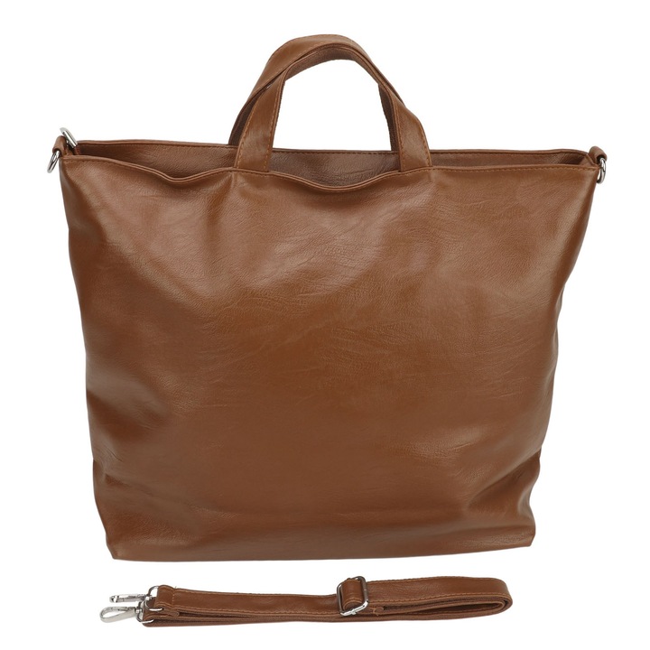 PU bőr válltáska, nagy kapacitású, retró dizájn, barna, multifunkcionális szett