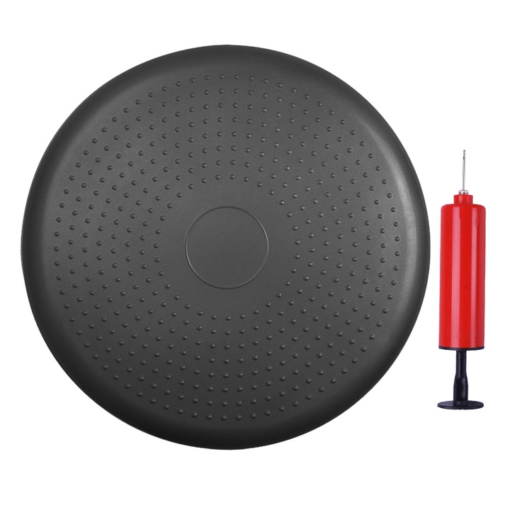 Minge de yoga echilibrata PVC, Peysaitr, antiderapant, 33cm, 950g