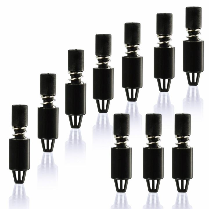 Set 10 piese push pin AABCOOLING, negru, pentru montaj radiator chipset si placa grafica