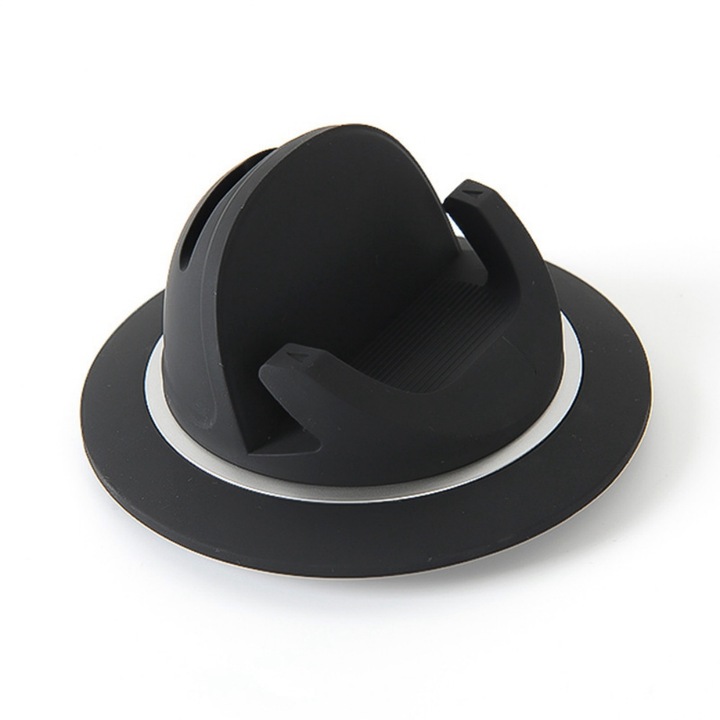 Стойка за телефон за кола, MunDeir, 360 ротация, черна, компактни размери